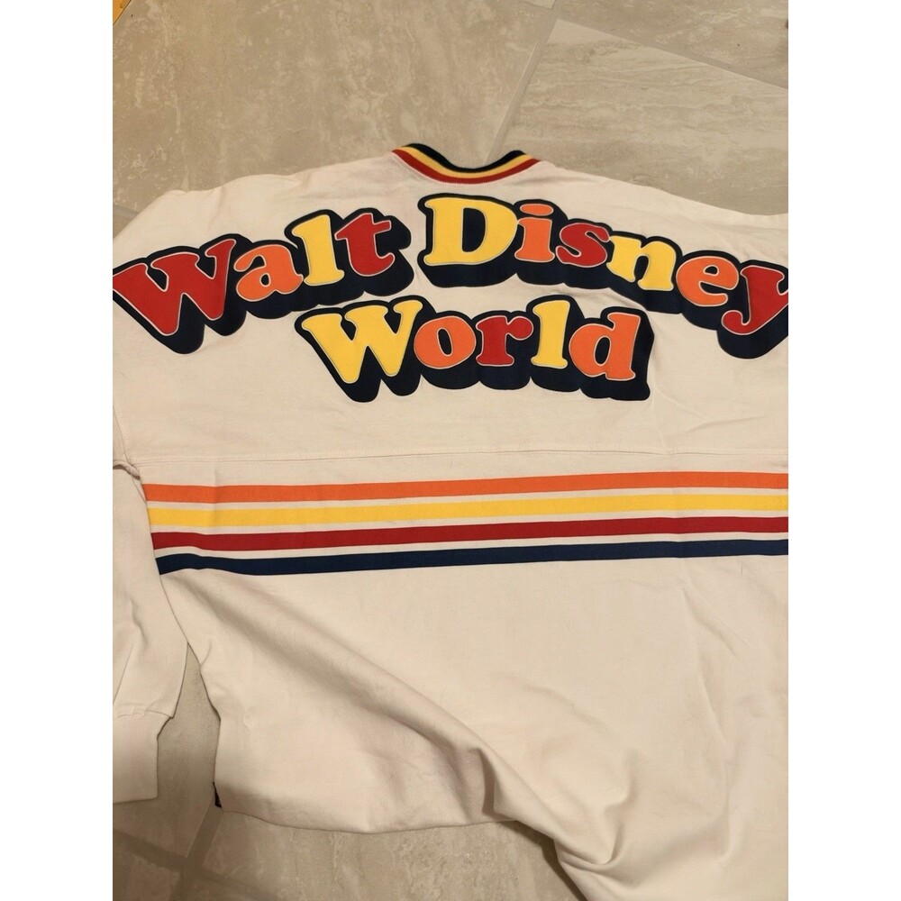 Walt Disney World 1971 Retro Spirit Jersey Longsleeve Adult XS Small Distress